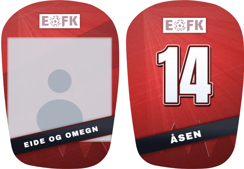 Eide og Omegn-leggskinn, ulike: bilde på det ene og nummer på det andre