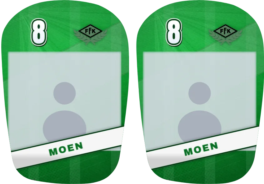 Frei FK-leggskinn, like: bilde, navn og nummer på begge